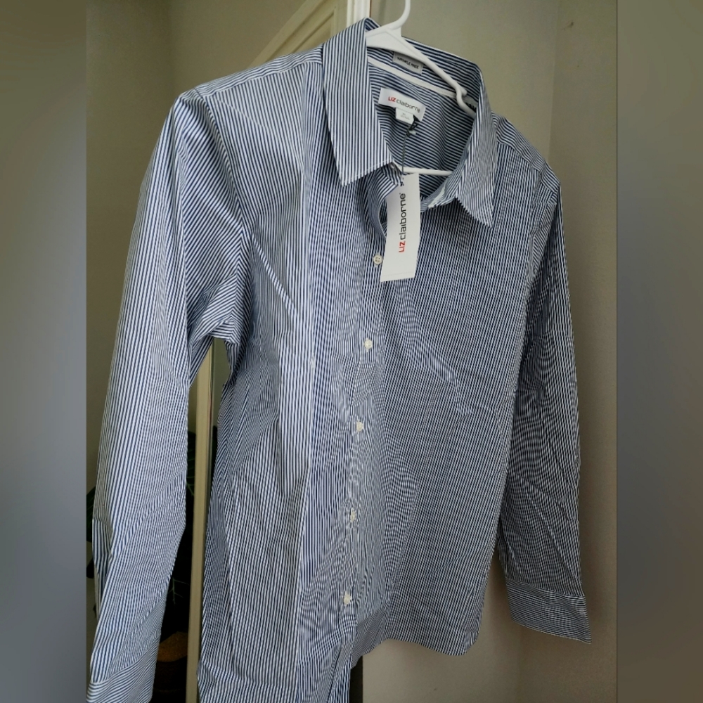 Brand new womens stripped dress shirt official or casual shirt.